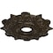 Ekena Millwork Preston Ceiling Medallion (Fits Canopies up to 4"), 17 1/2"OD x 4"ID x 1"P, Stone Hearth Crackle CM17PRSHC - alternate 3